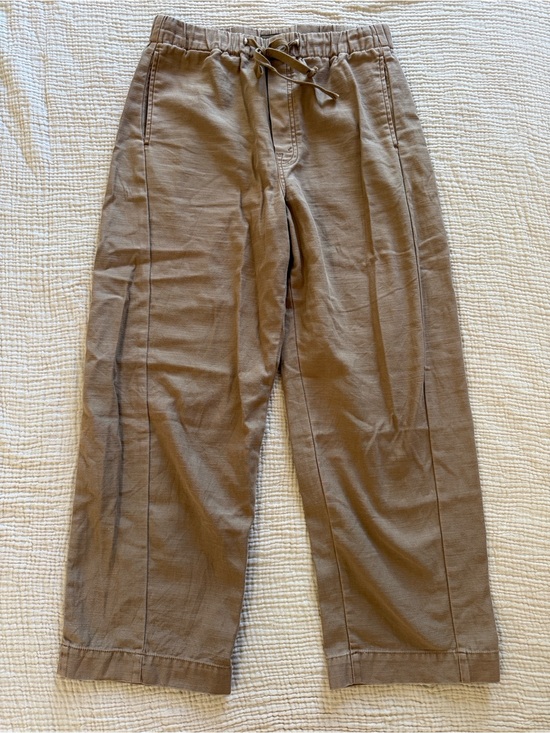 MOTHER Pants - MOTHER Women's Drawstring Chinos in Olive Brown